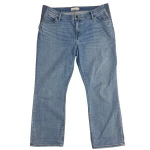 Hatch Under the Bump Maternity Jeans Size 33 Blue Straight Leg Medium Wash